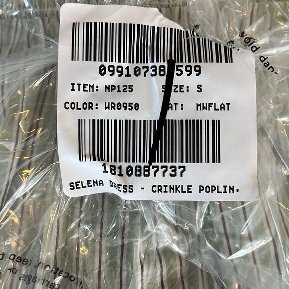 Madewell The Melody Smocked Midi Dress Womens Size Small Pistachio - Picture 8 of 8